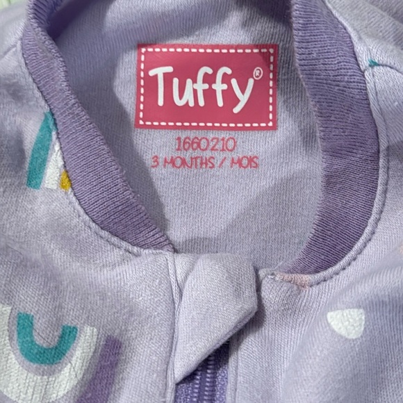 ⭐️Tuffy Baby Purple Rainbow Onesie/sleeper - Picture 4 of 4